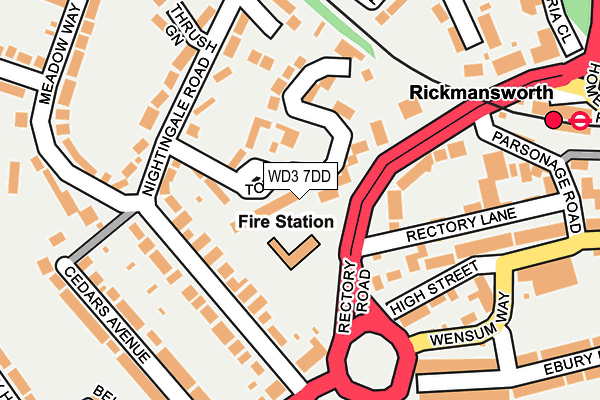 WD3 7DD map - OS OpenMap – Local (Ordnance Survey) WD3 7DD map - OS OpenMap – Local (Ordnance Survey)