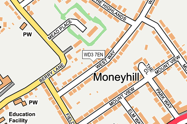 WD3 7EN map - OS OpenMap – Local (Ordnance Survey) WD3 7EN map - OS OpenMap – Local (Ordnance Survey)