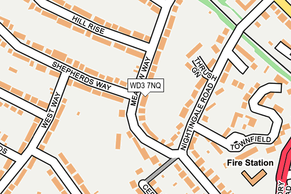 WD3 7NQ map - OS OpenMap – Local (Ordnance Survey) WD3 7NQ map - OS OpenMap – Local (Ordnance Survey)