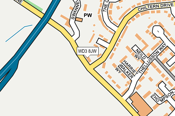 WD3 8JW map - OS OpenMap – Local (Ordnance Survey) WD3 8JW map - OS OpenMap – Local (Ordnance Survey)