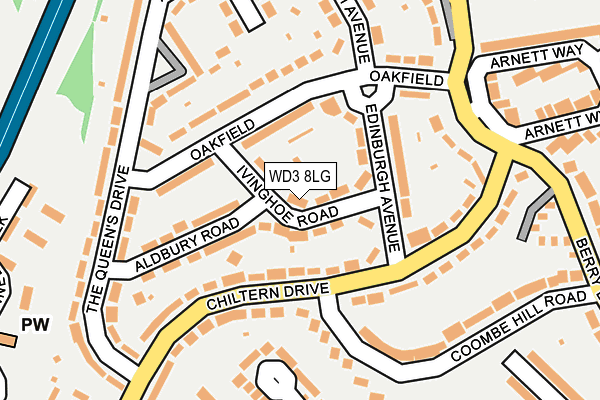 WD3 8LG map - OS OpenMap – Local (Ordnance Survey) WD3 8LG map - OS OpenMap – Local (Ordnance Survey)