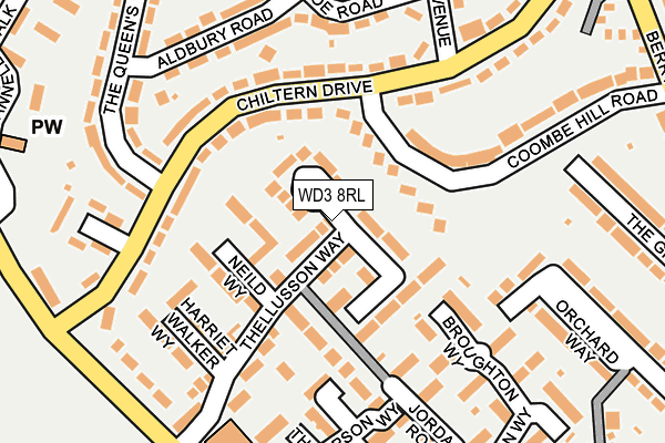 WD3 8RL map - OS OpenMap – Local (Ordnance Survey) WD3 8RL map - OS OpenMap – Local (Ordnance Survey)
