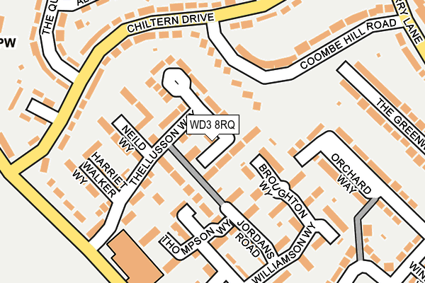 WD3 8RQ map - OS OpenMap – Local (Ordnance Survey) WD3 8RQ map - OS OpenMap – Local (Ordnance Survey)