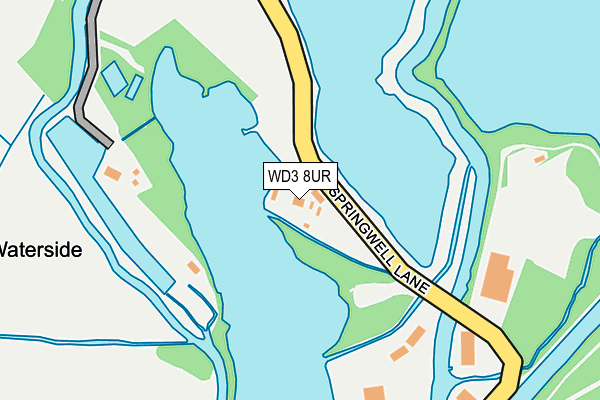 WD3 8UR map - OS OpenMap – Local (Ordnance Survey) WD3 8UR map - OS OpenMap – Local (Ordnance Survey)