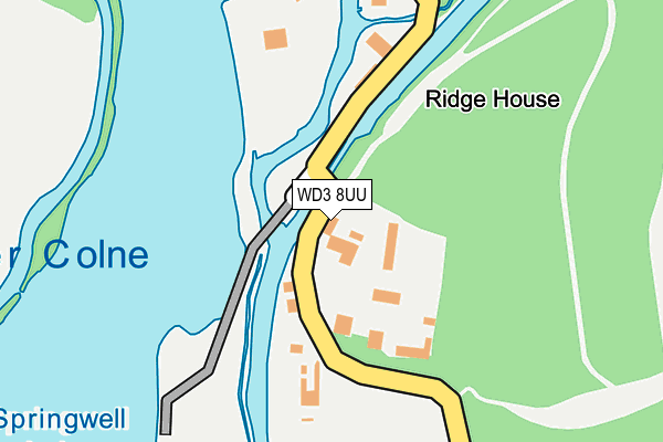 WD3 8UU map - OS OpenMap – Local (Ordnance Survey) WD3 8UU map - OS OpenMap – Local (Ordnance Survey)