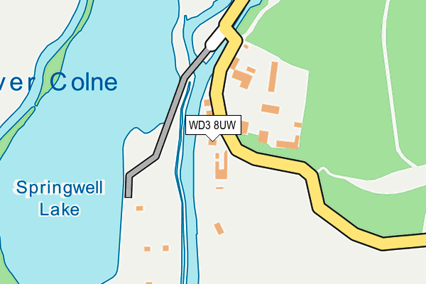 WD3 8UW map - OS OpenMap – Local (Ordnance Survey) WD3 8UW map - OS OpenMap – Local (Ordnance Survey)