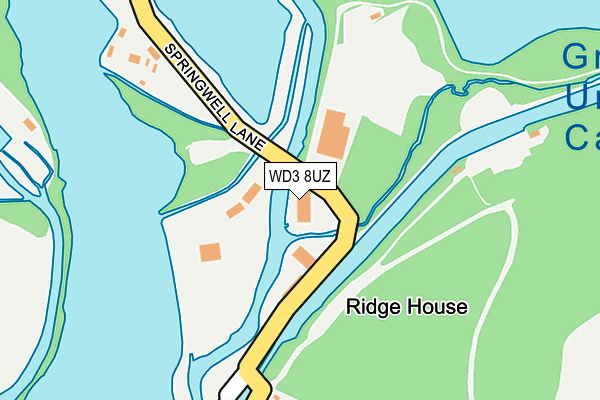 WD3 8UZ map - OS OpenMap – Local (Ordnance Survey) WD3 8UZ map - OS OpenMap – Local (Ordnance Survey)
