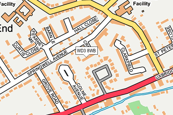 WD3 8WB map - OS OpenMap – Local (Ordnance Survey) WD3 8WB map - OS OpenMap – Local (Ordnance Survey)