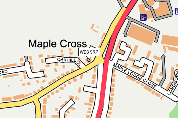 WD3 9RP map - OS OpenMap – Local (Ordnance Survey) WD3 9RP map - OS OpenMap – Local (Ordnance Survey)