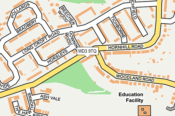 WD3 9TQ map - OS OpenMap – Local (Ordnance Survey) WD3 9TQ map - OS OpenMap – Local (Ordnance Survey)
