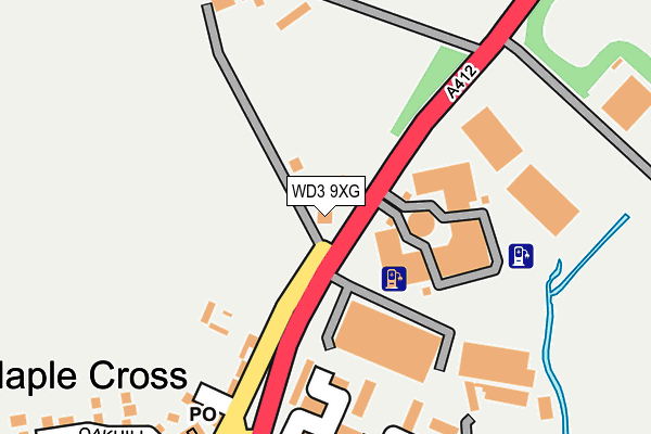 WD3 9XG map - OS OpenMap – Local (Ordnance Survey) WD3 9XG map - OS OpenMap – Local (Ordnance Survey)