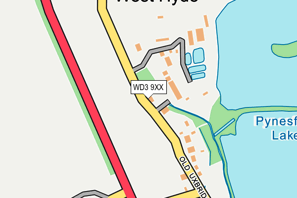 WD3 9XX map - OS OpenMap – Local (Ordnance Survey) WD3 9XX map - OS OpenMap – Local (Ordnance Survey)
