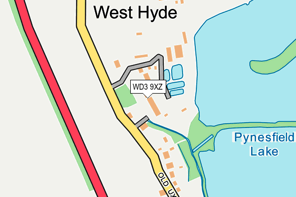 WD3 9XZ map - OS OpenMap – Local (Ordnance Survey) WD3 9XZ map - OS OpenMap – Local (Ordnance Survey)