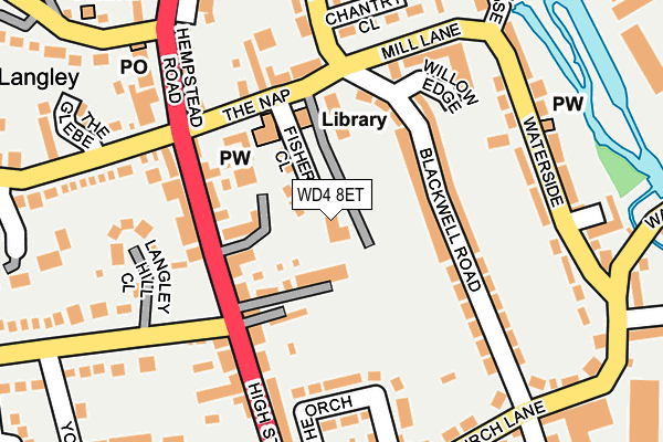 WD4 8ET map - OS OpenMap – Local (Ordnance Survey) WD4 8ET map - OS OpenMap – Local (Ordnance Survey)