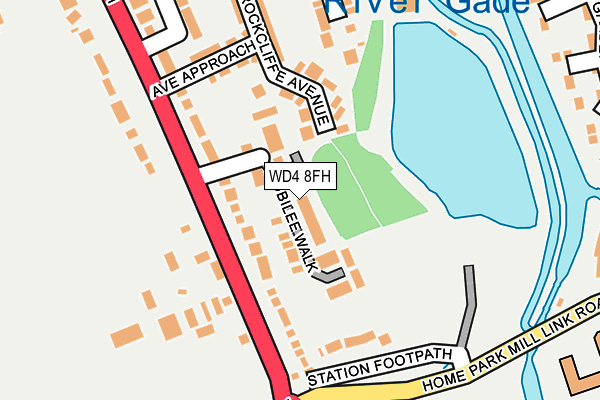 WD4 8FH map - OS OpenMap – Local (Ordnance Survey) WD4 8FH map - OS OpenMap – Local (Ordnance Survey)