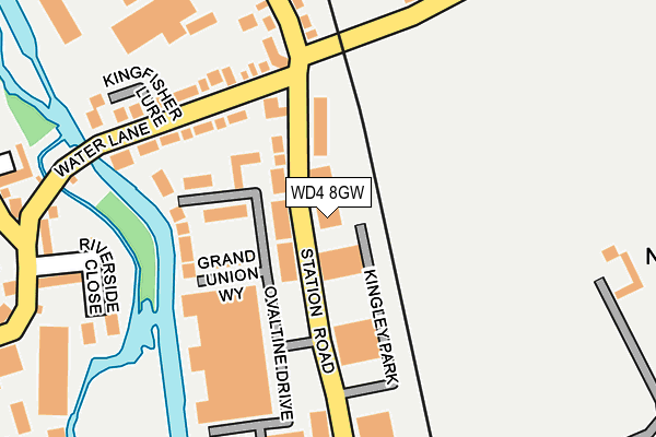 WD4 8GW map - OS OpenMap – Local (Ordnance Survey) WD4 8GW map - OS OpenMap – Local (Ordnance Survey)