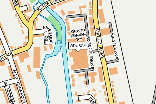 WD4 8GY map - OS OpenMap – Local (Ordnance Survey) WD4 8GY map - OS OpenMap – Local (Ordnance Survey)