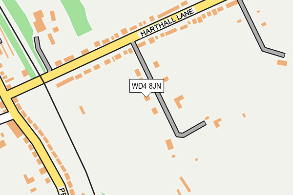 WD4 8JN map - OS OpenMap – Local (Ordnance Survey) WD4 8JN map - OS OpenMap – Local (Ordnance Survey)