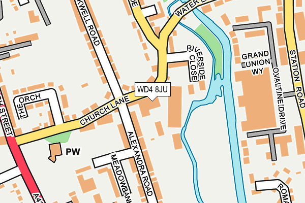 WD4 8JU map - OS OpenMap – Local (Ordnance Survey) WD4 8JU map - OS OpenMap – Local (Ordnance Survey)