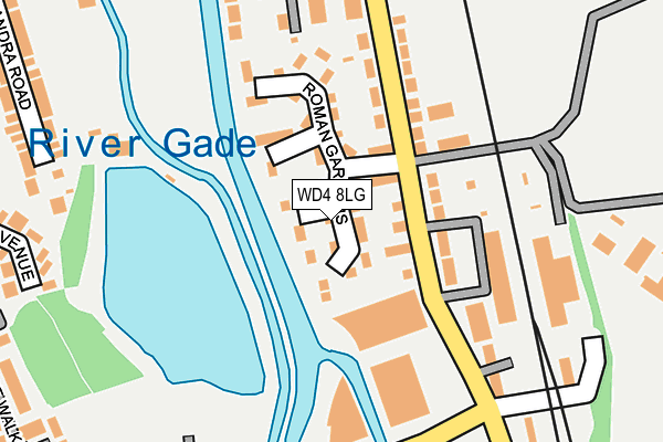 WD4 8LG map - OS OpenMap – Local (Ordnance Survey) WD4 8LG map - OS OpenMap – Local (Ordnance Survey)
