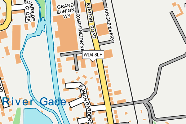 WD4 8LH map - OS OpenMap – Local (Ordnance Survey) WD4 8LH map - OS OpenMap – Local (Ordnance Survey)