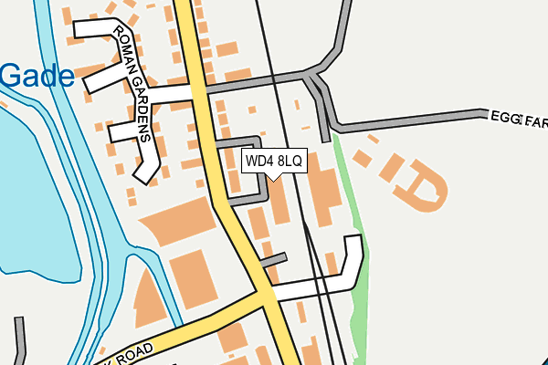 WD4 8LQ map - OS OpenMap – Local (Ordnance Survey) WD4 8LQ map - OS OpenMap – Local (Ordnance Survey)