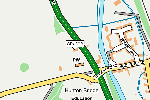 WD4 8QR map - OS OpenMap – Local (Ordnance Survey) WD4 8QR map - OS OpenMap – Local (Ordnance Survey)
