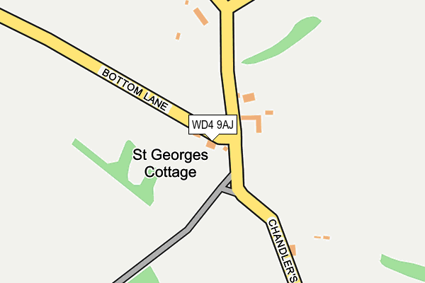 WD4 9AJ map - OS OpenMap – Local (Ordnance Survey) WD4 9AJ map - OS OpenMap – Local (Ordnance Survey)