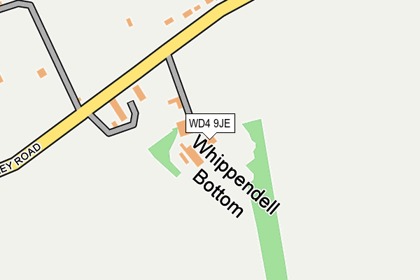 WD4 9JE map - OS OpenMap – Local (Ordnance Survey) WD4 9JE map - OS OpenMap – Local (Ordnance Survey)