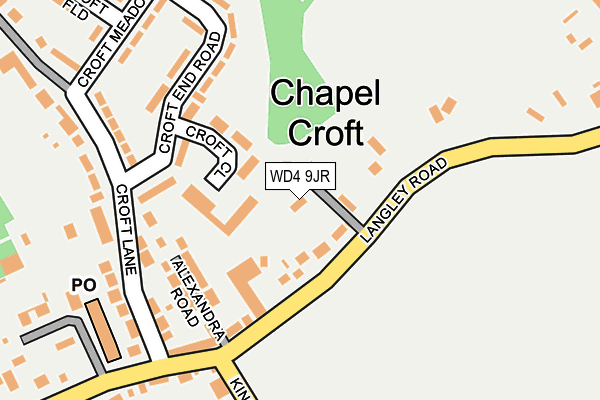 WD4 9JR map - OS OpenMap – Local (Ordnance Survey) WD4 9JR map - OS OpenMap – Local (Ordnance Survey)