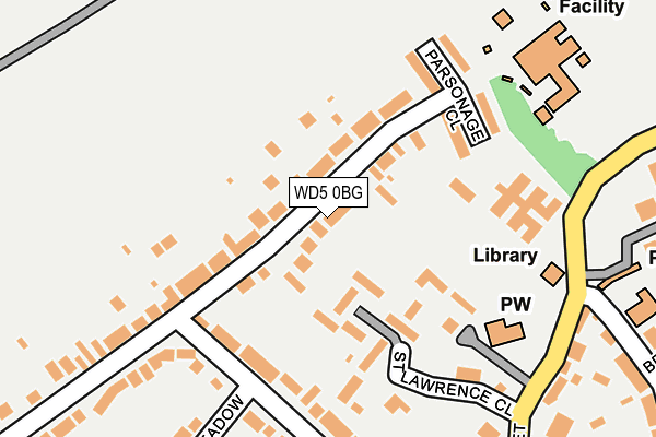 WD5 0BG map - OS OpenMap – Local (Ordnance Survey) WD5 0BG map - OS OpenMap – Local (Ordnance Survey)