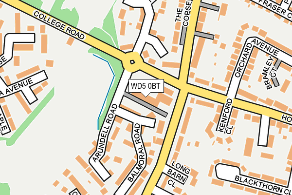 WD5 0BT map - OS OpenMap – Local (Ordnance Survey) WD5 0BT map - OS OpenMap – Local (Ordnance Survey)