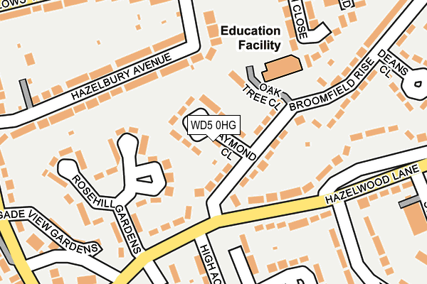 WD5 0HG map - OS OpenMap – Local (Ordnance Survey) WD5 0HG map - OS OpenMap – Local (Ordnance Survey)
