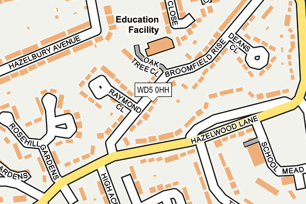 WD5 0HH map - OS OpenMap – Local (Ordnance Survey) WD5 0HH map - OS OpenMap – Local (Ordnance Survey)