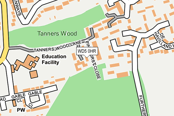 WD5 0HR map - OS OpenMap – Local (Ordnance Survey) WD5 0HR map - OS OpenMap – Local (Ordnance Survey)