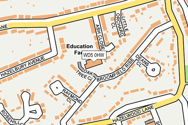 WD5 0HW map - OS OpenMap – Local (Ordnance Survey) WD5 0HW map - OS OpenMap – Local (Ordnance Survey)