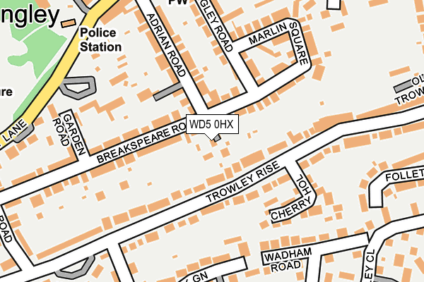 WD5 0HX map - OS OpenMap – Local (Ordnance Survey) WD5 0HX map - OS OpenMap – Local (Ordnance Survey)