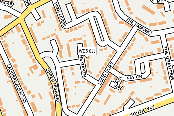 WD5 0JJ map - OS OpenMap – Local (Ordnance Survey) WD5 0JJ map - OS OpenMap – Local (Ordnance Survey)