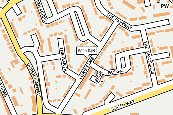 WD5 0JR map - OS OpenMap – Local (Ordnance Survey) WD5 0JR map - OS OpenMap – Local (Ordnance Survey)