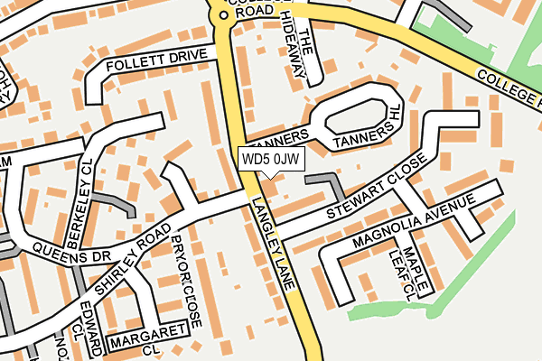 WD5 0JW map - OS OpenMap – Local (Ordnance Survey) WD5 0JW map - OS OpenMap – Local (Ordnance Survey)