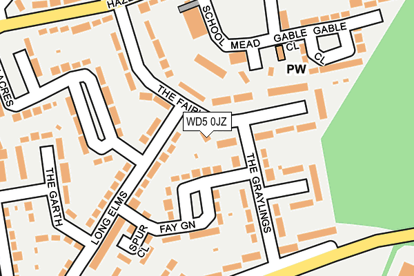WD5 0JZ map - OS OpenMap – Local (Ordnance Survey) WD5 0JZ map - OS OpenMap – Local (Ordnance Survey)
