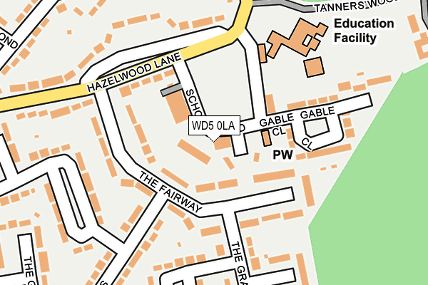 WD5 0LA map - OS OpenMap – Local (Ordnance Survey) WD5 0LA map - OS OpenMap – Local (Ordnance Survey)
