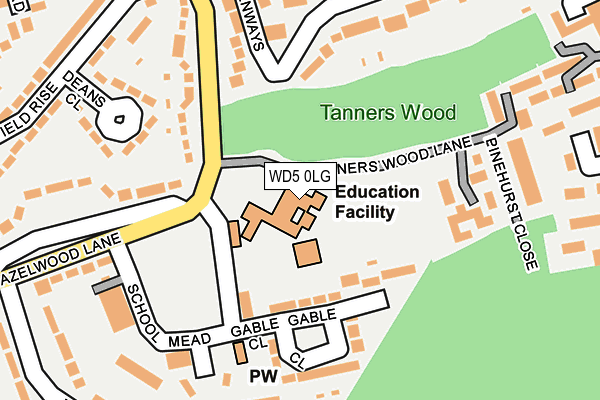 WD5 0LG map - OS OpenMap – Local (Ordnance Survey) WD5 0LG map - OS OpenMap – Local (Ordnance Survey)