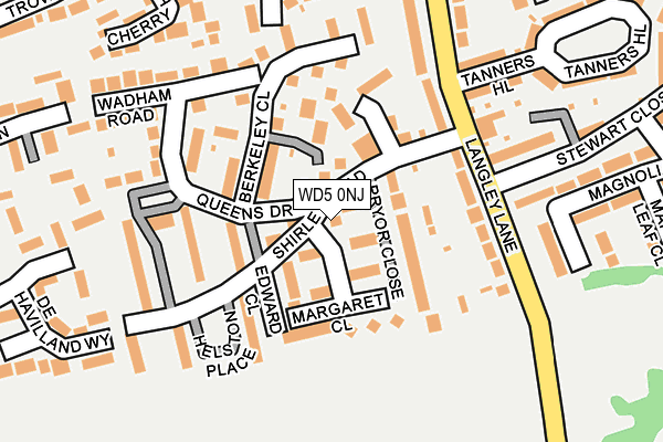 WD5 0NJ map - OS OpenMap – Local (Ordnance Survey) WD5 0NJ map - OS OpenMap – Local (Ordnance Survey)