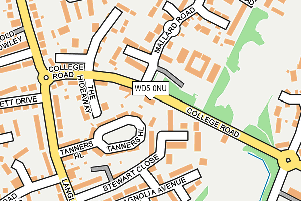 WD5 0NU map - OS OpenMap – Local (Ordnance Survey) WD5 0NU map - OS OpenMap – Local (Ordnance Survey)