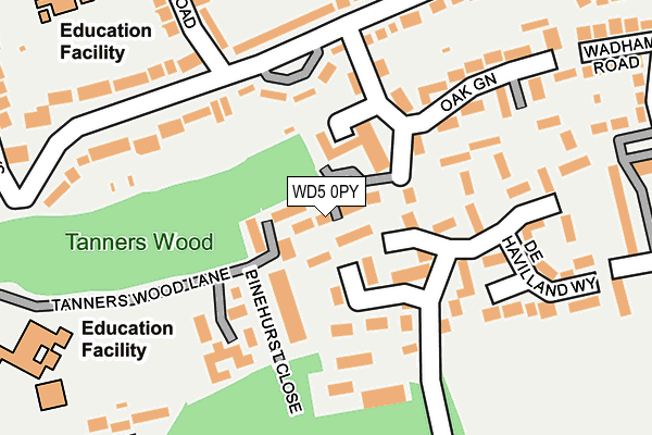 WD5 0PY map - OS OpenMap – Local (Ordnance Survey) WD5 0PY map - OS OpenMap – Local (Ordnance Survey)