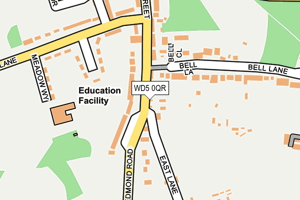 WD5 0QR map - OS OpenMap – Local (Ordnance Survey) WD5 0QR map - OS OpenMap – Local (Ordnance Survey)