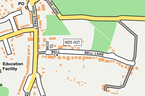 WD5 0QT map - OS OpenMap – Local (Ordnance Survey) WD5 0QT map - OS OpenMap – Local (Ordnance Survey)