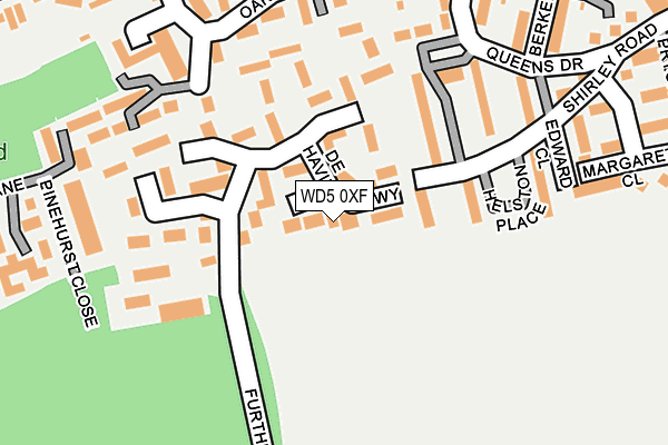 WD5 0XF map - OS OpenMap – Local (Ordnance Survey) WD5 0XF map - OS OpenMap – Local (Ordnance Survey)