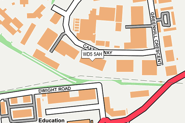 WD5 5AH map - OS OpenMap – Local (Ordnance Survey) WD5 5AH map - OS OpenMap – Local (Ordnance Survey)